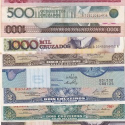 Brazil 12 Different (12 Pcs) Note Set #!4