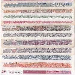 Argentina 16 Different (16 Pcs) Note Set #!10