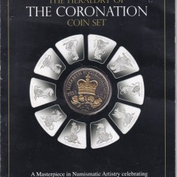 The Heraldry Of The Coronation (1953-2013) 5 Pound Bimetallic Coin Set