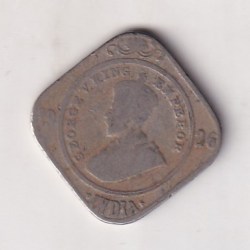 British-India 2 Annas 1926 (George V ) Rare Coin #k-13