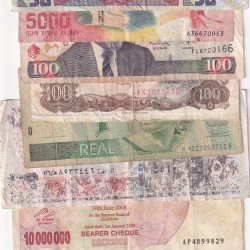 Different World Note Condition As Per Image (10 Pcs) Lott#*140