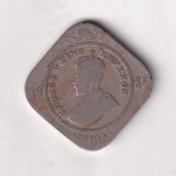 British- India 2 Annas 1935 George V Rare (Bombay Mint) Coin #K-29