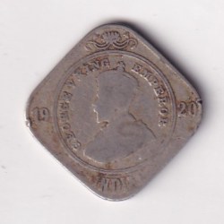 British- India 2 Annas 1920 George V Rare Coin #K-57
