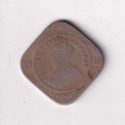 British- India 2 Annas 1918 George V Rare Coin #K-61