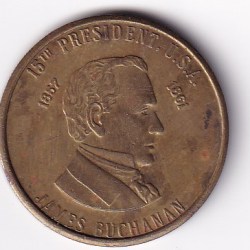 United States Token 1997 - Reader's Digest History of U.S. Presidents James Buchanan Rare #K-84