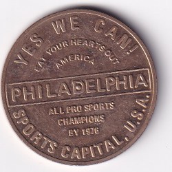 United States Token 1976 - Yes We Can! Philadelphia, Pennsylvania Rare #K-85