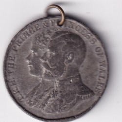 1905 1906 rare India UK GB 38mm Medal Princess Visit prince wales Britishmonarch #K-91