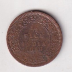 British-India 1/2 Pice 1899 (Victoria) Rare Coin#K-108