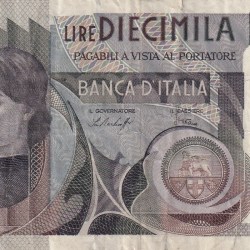 Italy 10000 LIRE Rare NOTE#B2