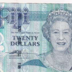 Fiji 20 Dollar Rare Note#B2