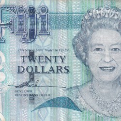 Fiji 20 Dollar Rare Note#B2