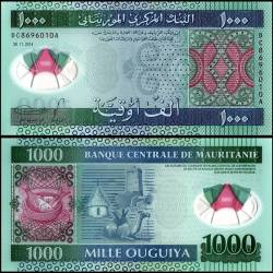 Mauritania 1000 Ouguiya World Banknote 2014 P19 UNC Polymer Unique and Rare