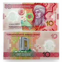 Turkmenistan 10 Manat 2026 Polymer Peace and Trust P new ZZ Replacement UNC Polymer Note Replacement Issue Ultra Unique and Rare