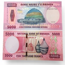 Rwanda 5000 Francs World Banknote Replacement Issue 2014 P41 Unc Unique and Rare