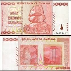 Zimbabwe 5 Billion Dollars World Banknote 2008 P84 UNC Unique and Rare