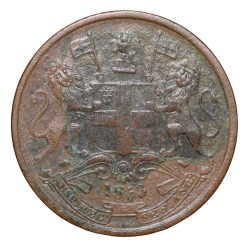 Copper 1/2 Pice of Queen Victoria - East India Company (AD 1853) of Calcutta Mint