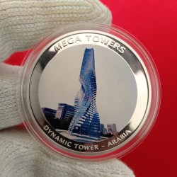 Mozambique Medal 2010 - Mega Towers Dynamic Tower, Arabia Rare Reproduction Coin