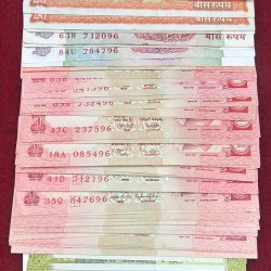 93 Note Signature Complete Set 20 Rupees UNC β