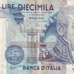 Italy 10 000 Lire Volta lowest Price Note #B2