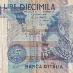 Italy 10 000 Lire Volta lowest Price Note #B2