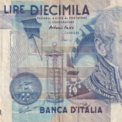 Italy 10 000 Lire Volta lowest Price Note #B2