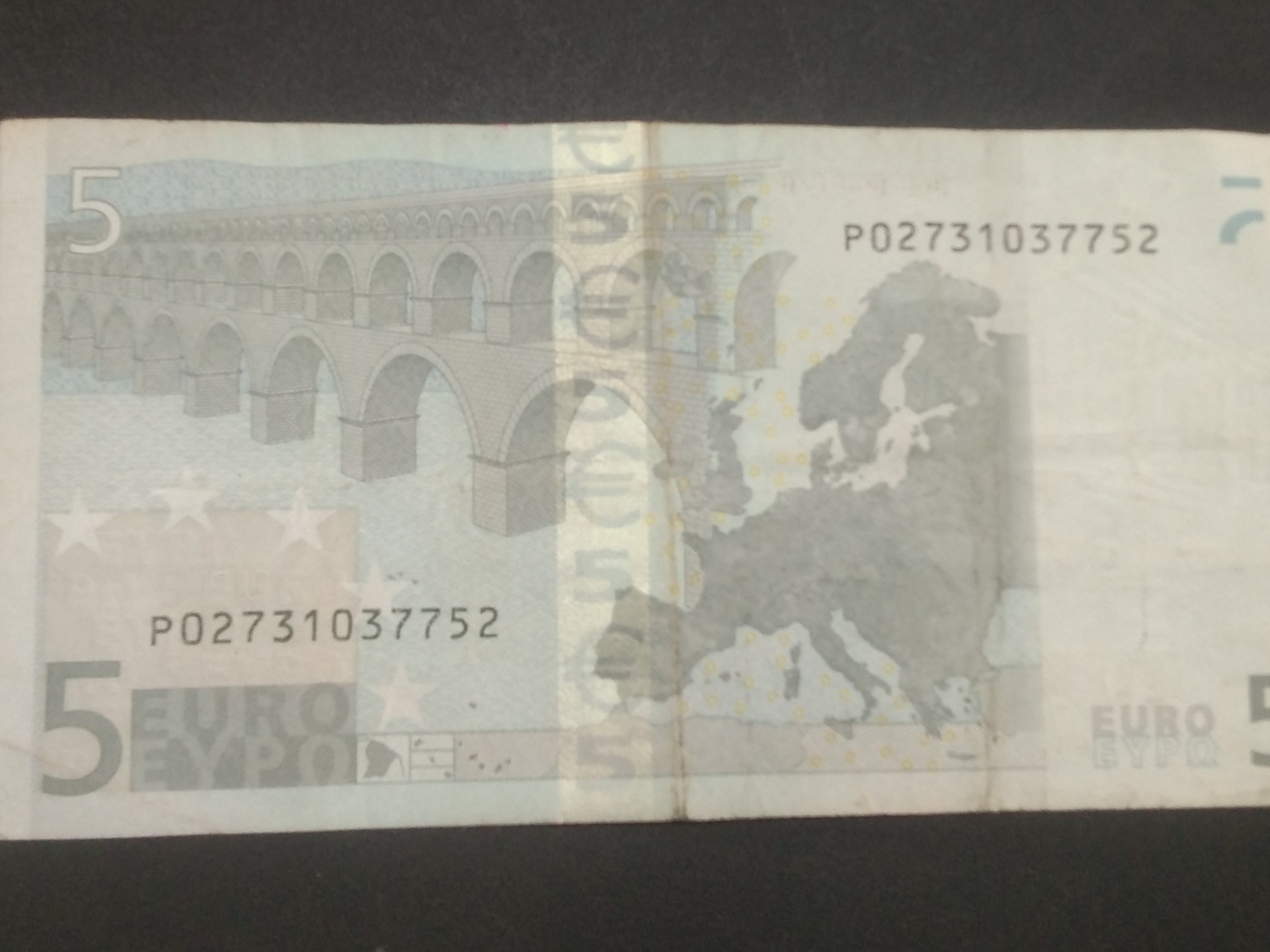 Eurozone 5 Euros Rare Note#B2