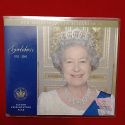 Ex Rare Her Majesty Queen Elizabeth Golden Jubilee Five Pounds 1952-2002 Proof Coin Royal Australian Mint (