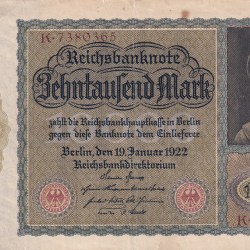 Germany 10 000 Mark Reichsbanknote Rare Note #B2