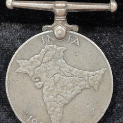 India Full MAP George VI British-India Unnamed Medal Rare #E-409