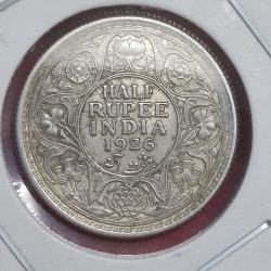 India Half Rupee 1926 Calcutta