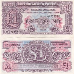 United Kingdom 1 Pound - British Armed Forces Rare Note