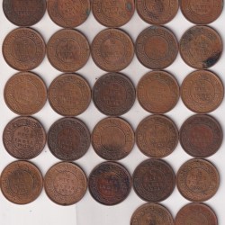 27 Different Dates Half Pice Rare British -India ( 27 Coin Set) #N-439