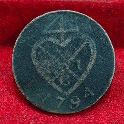 British- India Bombay Presidency 2 Pice 1794 (Weight 12.76) Rare Coin#C-108