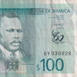 Jamaica 100 Dollars Independenc Rare Polymer Note #B2