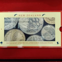 Ex Rare Proof Coin New Zealand Captain Cook's Endeavour Brilliant Uncirculated Coin Set Year 1990 Issue By Royal New zealand Mint