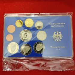 Extremely Rare 1984 Federal Republic of Germany official Proof Coin Set Hamburg Mint Deutschland