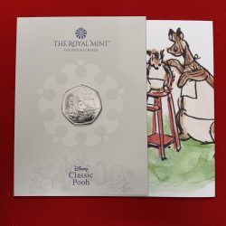 Rare Queen Elizabeth 50 Pence 2022 Year Kanga and Roo 50p Brilliant Uncirculated Coin produced by The Royal Mint