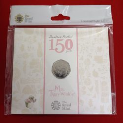 Rare Queen Elizabeth 150 Th Anniversary of Beatrix Potter Mrs Tiggy Winkle Proof Coin Set Year 2016 Issue UK The Royal Mint