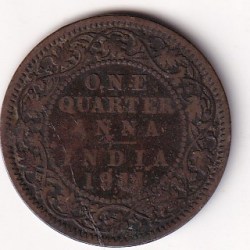 British-India ¼ Anna - (George V) 1911 Rare Coin#C-98