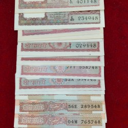 34 Note Signature 2 Rupees UNC Set (See Description) #A-1