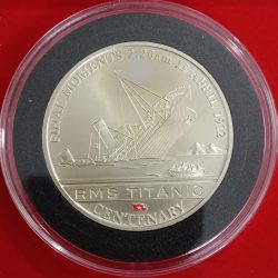 Rare Queen Elizabeth Cook Islands One Dollar Proof Coin Year 2012 RMS 100 Th Anniversary RMS Titanic Centenary