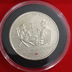 Rare Queen Elizabeth One Dollar Proof Coin Second Class Passengers RMS Titanic Series Centenary 2012 Year Cook Islands