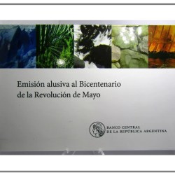 Argentina Blister Pack of 5 Coins 2010 Pesos Bicentennial May Revolution UNC Set