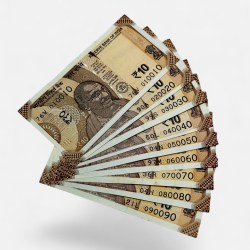 Rs 10 India Banknote Semi Solid Set 010010 to 090090 Gem Unc Unique and Rare