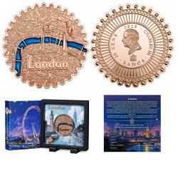 2025 Samoa – Landscape of London 20 Sene Rare Beautiful Colored Proof Coin Set