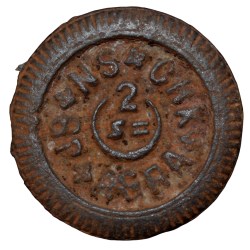 Cast-Iron Weight Scale from Agra (19th Cen. AD) of 2 Ser Denomination Rare
