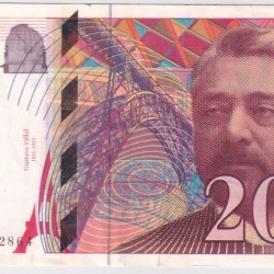 France 200 Francs 1996 Eiffel Tower Very Fine Condition Note