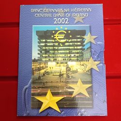 Rare Central Bank of Ireland Euro Coin Set 2002 Year