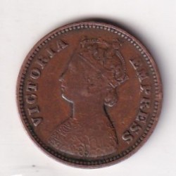 1898 British- India 1/2 Pice (Victoria) Calcutta Mint Rare Coin#C-167