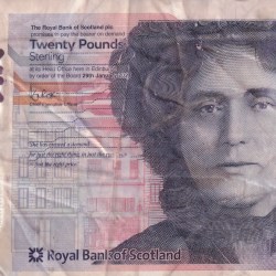 United Kingdom › Scotland 20 Pounds Royal Bank of Scotland Rare Note #B2